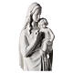 Vierge à l'enfant marbre blanc 120 cm s6