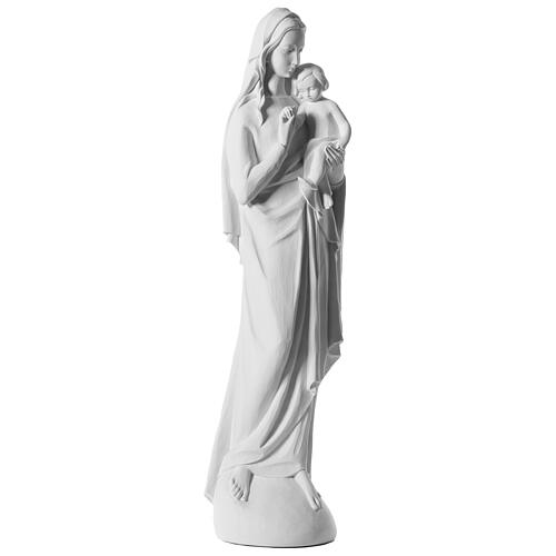 Our Lady with Child, composite marble statue, cm 120 7