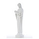 Vierge à l'enfant marbre blanc 80 cm s6
