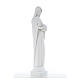 Vierge à l'enfant marbre blanc 80 cm s8