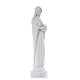 Vierge à l'enfant marbre blanc 80 cm s4