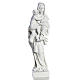 Our Lady with Child statue in reconstituted marble, 25 cm s1