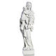 Vierge à l'enfant marbre blanc 25 cm s5
