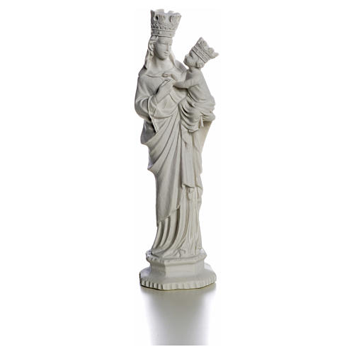 Matka Boża z Trapani marmur biały 25 cm 5
