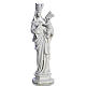 Our Lady of Trapani statue in reconstituted marble, 25 cm s1