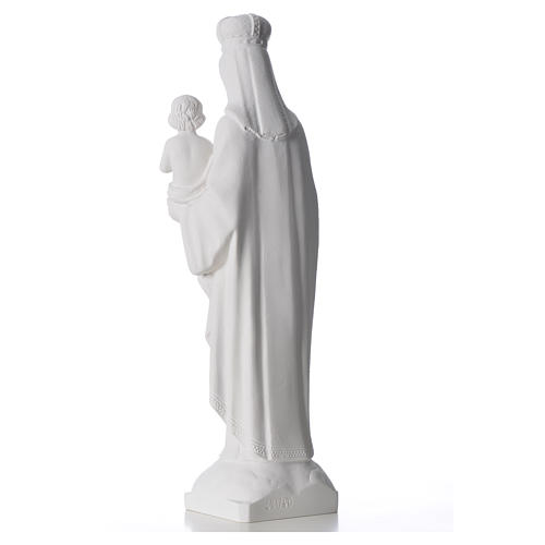 Nossa Senhora do Carmo mármore sintético branco 60 cm 7