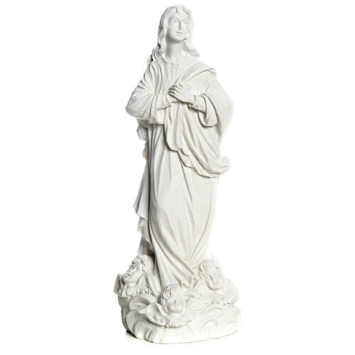Blessed Virgin Mary in reconstituted Carrara marble 35-55 cm 1