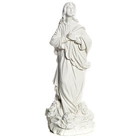 Beata Vergine Assunta marmo sintetico bianco 35-55 cm