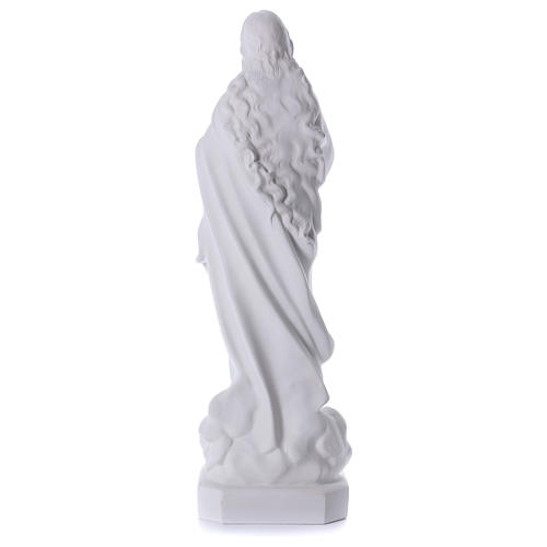 Beata Vergine Assunta marmo sintetico bianco 100 cm 5