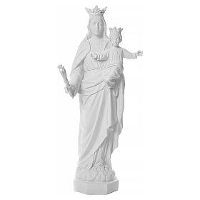 Maria die Helferin 100 cm Marmorstaub weiss