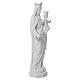 Maria die Helferin 100 cm Marmorstaub weiss s4
