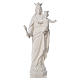 Vierge Marie Auxiliatrice marbre blanc 100 cm s1
