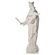 Vierge Marie Auxiliatrice marbre blanc 100 cm s2