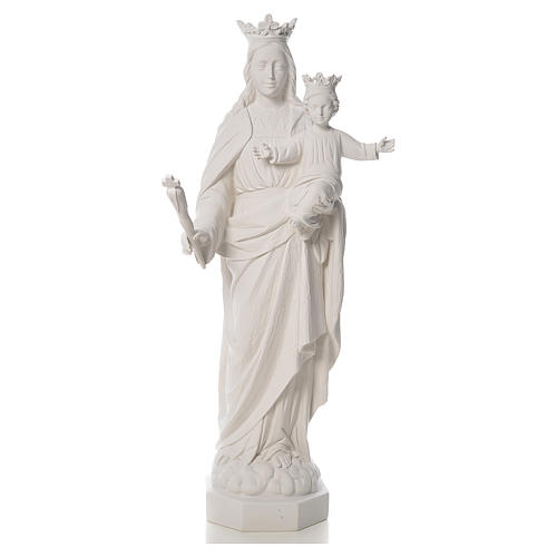 Maria Auxiliadora 100 cm pó de mármore branco 1