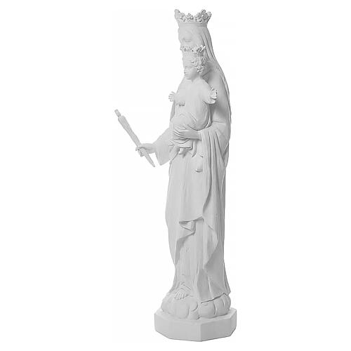 Maria Auxiliadora 100 cm pó de mármore branco 5
