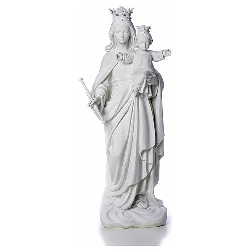 Mary Help of Christians statue in reconstituted marble 80 cm 1