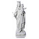 Vierge Marie Auxiliatrice marbre blanc 80 cm s1
