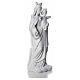 Vierge Marie Auxiliatrice marbre blanc 80 cm s4