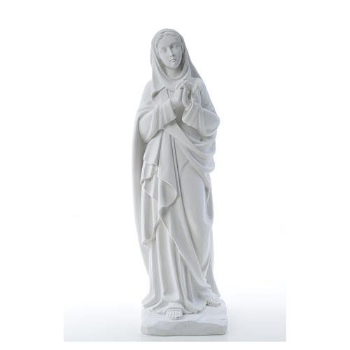 Notre Dame des Douleurs marbre blanc 80 cm 5