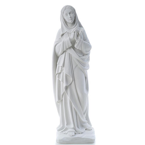 Nossa Senhora das Dores 80 cm mármore branco 1