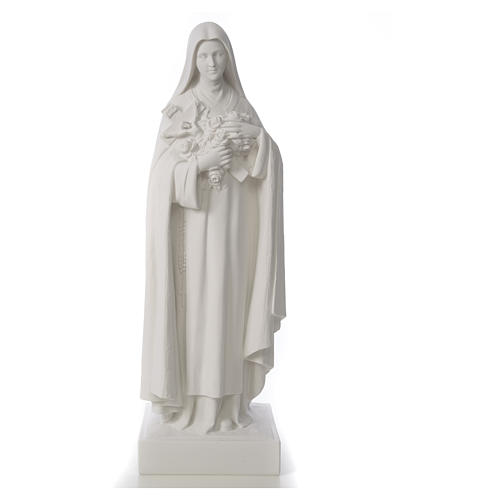Statue Sainte Thérèse poudre de marbre 100 cm 5