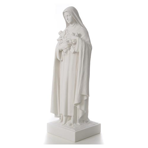 Statue Sainte Thérèse poudre de marbre 100 cm 6