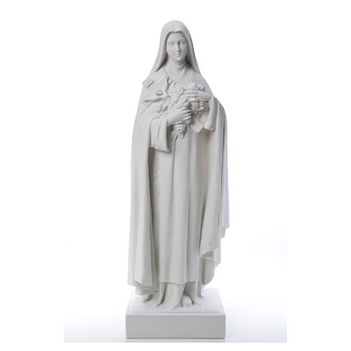 Statue Sainte Thérèse poudre de marbre 100 cm 10