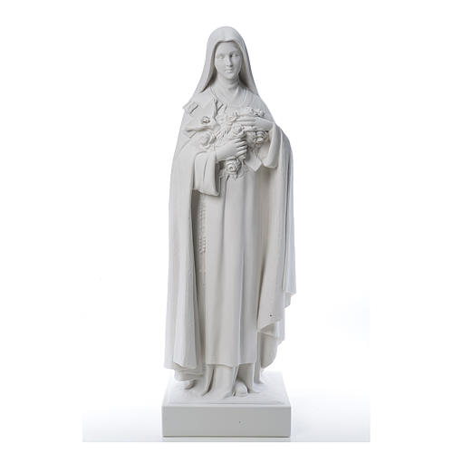 Statue Sainte Thérèse poudre de marbre 100 cm 1