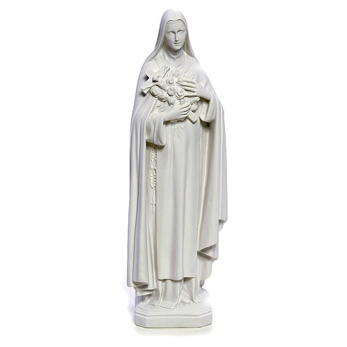 Statue Heilige Teresa aus weissem Marmor 40 cm 1
