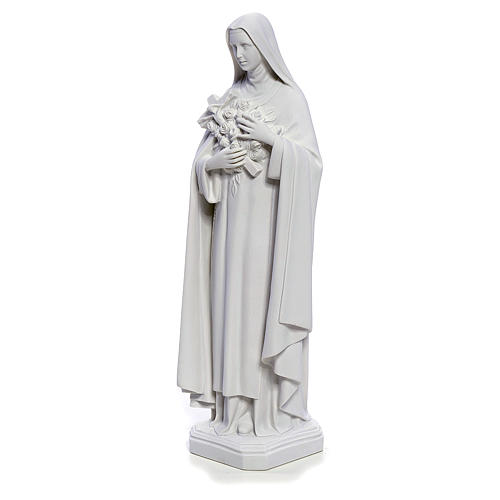 Statue Heilige Teresa aus weissem Marmor 40 cm 2