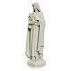 Statue Heilige Teresa aus weissem Marmor 40 cm s6