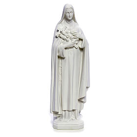 Estatua Santa Teresa 40cm mármol blanco