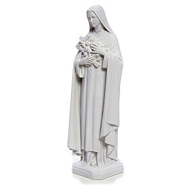 Estatua Santa Teresa 40cm mármol blanco