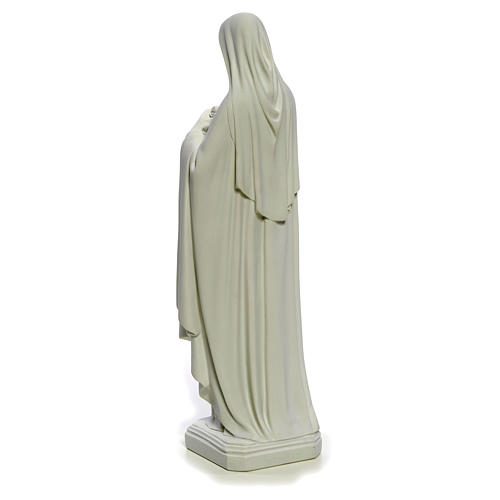 Estatua Santa Teresa 40cm mármol blanco 7