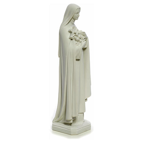 Estatua Santa Teresa 40cm mármol blanco 8