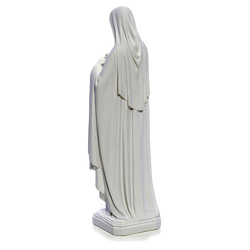 Estatua Santa Teresa 40cm mármol blanco 3