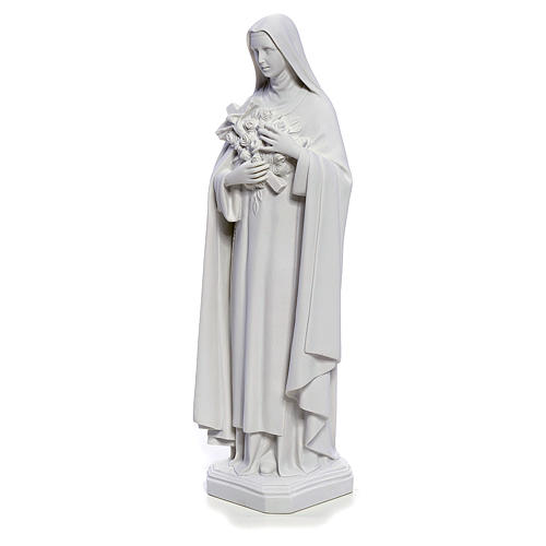 Statua Santa Teresa 40 cm marmo bianco 2