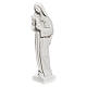 Estatua Santa Rita polvo de mármol blanco 62 cm s6