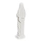 Estatua Santa Rita polvo de mármol blanco 62 cm s7