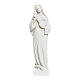 Statue Sainte Rita poudre de marbre blanc 62 cm s5