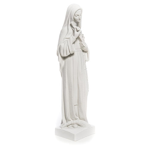 Święta Rita figurka proszek marmurowy biały 62 cm 8
