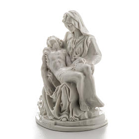 Estatua Piedad de Miguel Ángel mármol blanco 13-19 cm