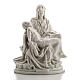 Statua Pietà di Michelangelo marmo bianco 13-19 cm s1