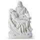 Statue Vierge de Pitié marbre blanc 53 cm s5
