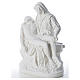 Statue Vierge de Pitié marbre blanc 53 cm s6