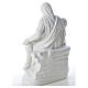 Statue Vierge de Pitié marbre blanc 53 cm s7