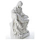 Statue Vierge de Pitié marbre blanc 53 cm s8