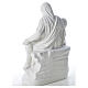 Statue Vierge de Pitié marbre blanc 53 cm s3