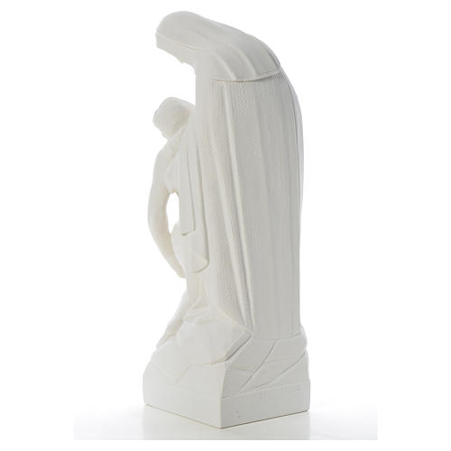 Statue Notre Dame de Pitié marbre blanc 60-80 cm 7