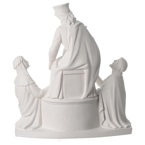 Our Lady of Pompei statue in reconstituted marble, 50cm 4